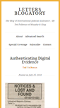 Mobile Screenshot of lettersblogatory.com