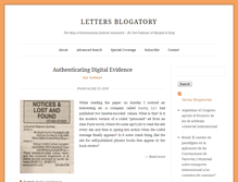 Tablet Screenshot of lettersblogatory.com